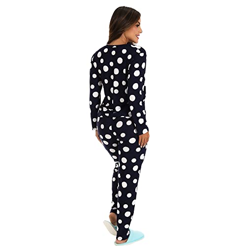 Pijama Longo Aberto Botões Calça Dormir Noite Estampado Liganete Feminino Adulto NB Store (M)