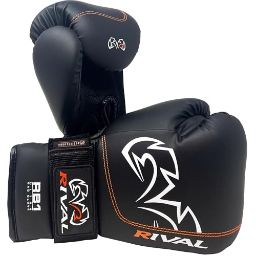 Image of RIVAL Boxing RB1 Ultra Bag Gloves, 20th Anniversary Edition, High-Density Multi-Layered Padding and Signature Wrist Lock Strapping System