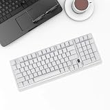 Klawiatura Mechaniczna z 98 Klawiszami, Przełącznik Liniowy RGB, Bezprzewodowy 2,4G, 3.0 5.0 Typu C, Przewodowy do Gier OS, Odpowiedni dla Systemu 10, Systemu i Nie Tylko