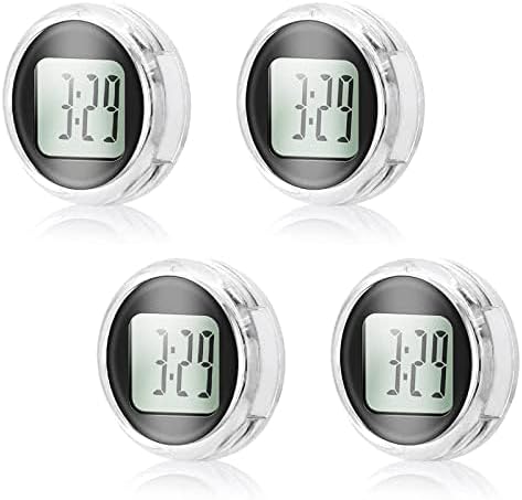 DDSKY Reloj digital impermeable para motocicleta, paquete de 4, 1.1 pulgadas de diámetro
