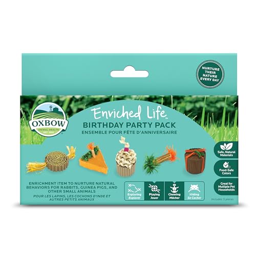 Oxbow Enriched Life Birthday Party Pack. Small animal enrichment toy