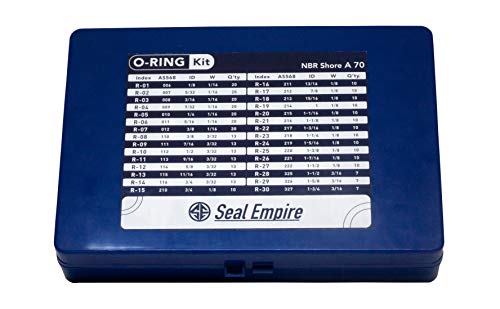 Seal Empire Inches ASTM NBR O-Ring Assortment Kit 382 Pieces w/o Burr Meet RoHS Reach