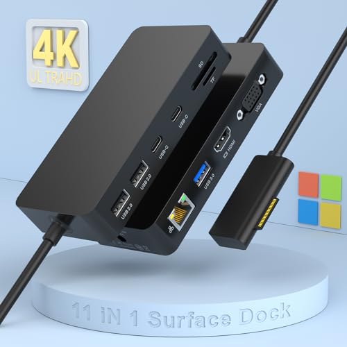 【開封・未使用】 Surface Dock ドッキングステーション 電源付き 黒 開封・未使用】 Surface Dock ドッキングステーション 電源付き 黒