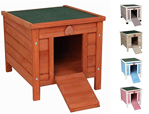 ROCKEVER Feral Cat Condo for Outdoor Cats Insulated, Wooden Bunny House Outdoor Autumn Blonde