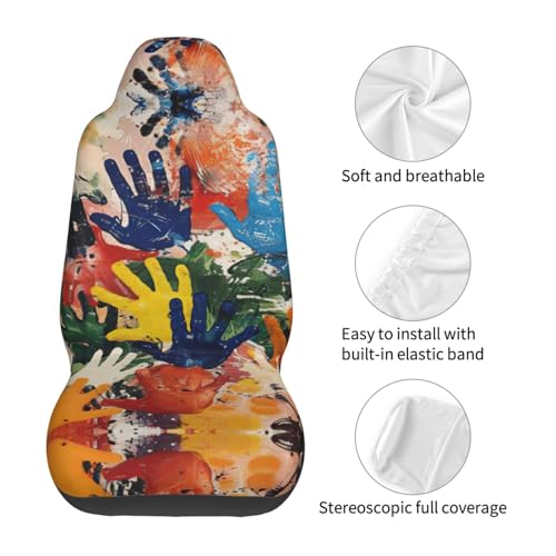 Protector de asiento de coche antideslizante, fundas infantiles universales, pack de 2 6
