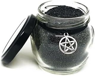 Black Salt - Witchcraft Protection Salt - Spiritual Protection and Cleansing Aid (40 ml jar)