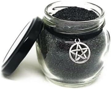 Black Salt - Witchcraft Protection Salt - Spiritual Protection and Cleansing Aid (40 ml jar)