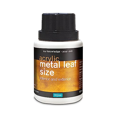 Polyvine Metal Leaf Size 100ml Gold & Metal Acrylic Adhesive