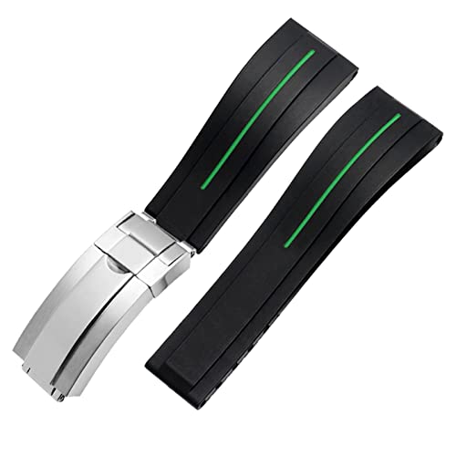 Bracelet montre Rolex caoutchouc sport pour homme actif 20mm
