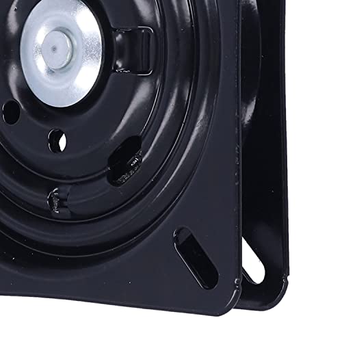 Tissting Drehbeschlag Drehteller 7 Zoll Stuhl Drehscheibe Basis Quadrat Drehteller 180 Grad Automatisch Rebound Duale Lager Laufen für Möbel Bar Büro Auto Stühle