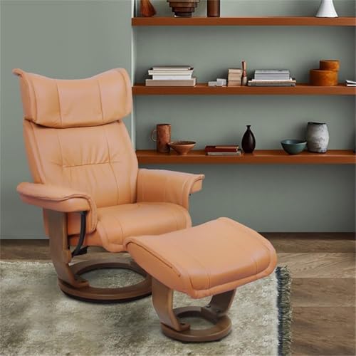 Sillón Plegable Cuero Caramelo miniatura 2
