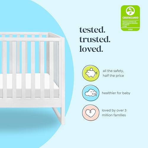 Davinci Hunter 3-in-1 Convertible Baby Crib, GREENGUARD Certified, White - image 4