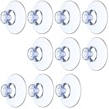 BOUMVID 20 Stück Saugnapf, Ø 20mm Saugnäpfe für Fenster, Saugnäpfe Saugnapf Ohne Haken, PVC Saugknöpfe, für Autoschmuck, Fenster, Glasplatten, Küche, Fliesen, Durchsichtig, Badezimmer