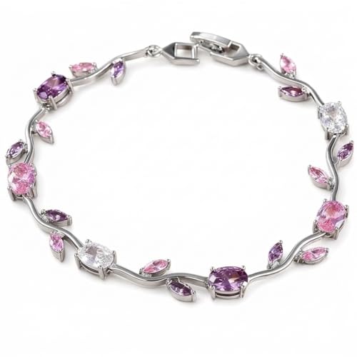 Image of SALTY Tulip Bracelet for Women Anti Tarnish | Fancy Floral Bracelet | Jewellery Gifts | Hand Band | Fashion Accessories for Girls | Minimal Jewelry Design | Gift for Rakhi | Gift for Diwali, Christmas, Marriage, Birthday