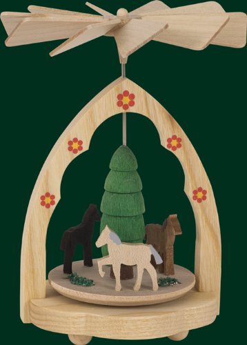 Rudolphs Schatzkiste Wärmespiel Pferde Höhe= 11cm NEU Wärme Heizung...