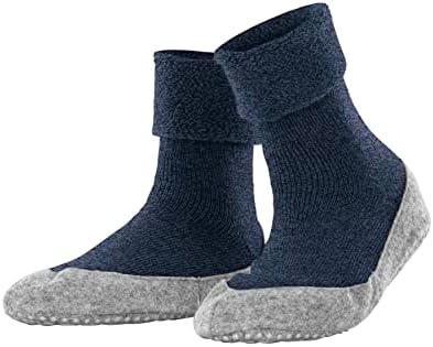 FALKE Damen Cosyshoe Stoppersocken atmungsaktive klimaregulierende geruchshemmende Wolle rutschhemmende Noppen auf der Filzsohle komfortabel warm mit Plüsch strapazierfähig 1 Paar