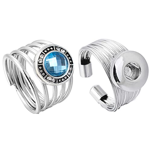 30Pcs Mixed Style Petite Rhinestones Snaps Jewelry Charms Ginger Buttons 12Mm For Interchangeable Snaps Jewelry Making Women Teens Girls Diy Bracelets Necklaces Rings Brooch Accessories (Color-30Pcs) #TOP4