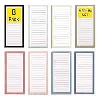 Modern Shop Magnetic Notepads – Notepads for Grocery List, Shopping List, To-Do List, Reminders -Strong Magnetic Back- Memo Notepad