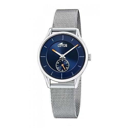 Montre femme Lotus analogique acier argenté étanche 5 ATM quartz