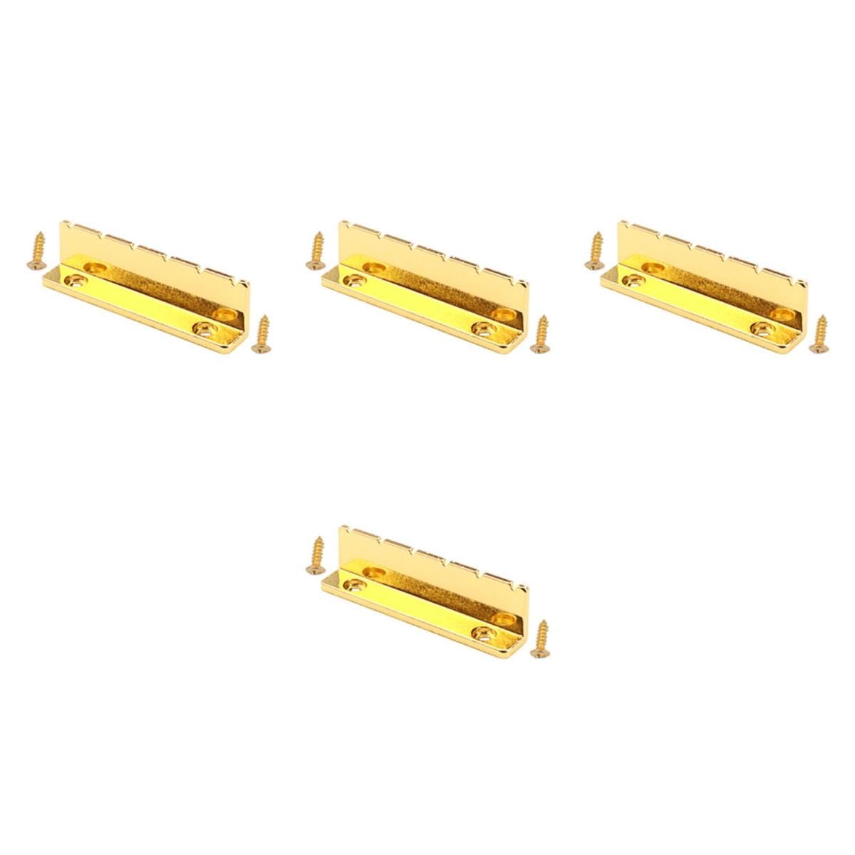 TOYANDONA 4sets Guitar Nut Metallo Shape Per Chitarra Elettrica Sostituzione Pre-slot Supporto Per Corde Migliora Suono e La Sustentazione Per Musicisti