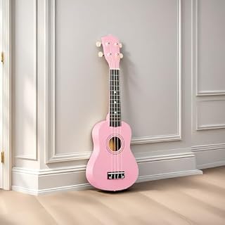 21 Inch 4 String Wooden Acoustic Guitar Ukulele Musical Instruments Perfect For Beginner (Pink) - Les Beatles, Paul McCartney, John Lennon, RIngo Starr, George Harrison 21 Inch 4 String Wooden Acoustic Guitar Ukulele Musical Instruments Perfect For Beginner (Pink) – Image 6
