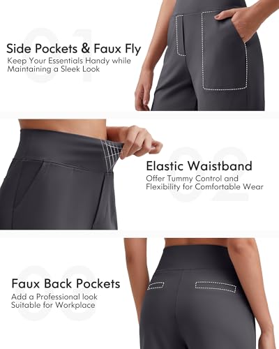 Image of G4Free EverGoing Women's Casual Shorts High Waisted 4'' / 5'' Comfy Shorts with Pockets for Yoga Workout Lounge