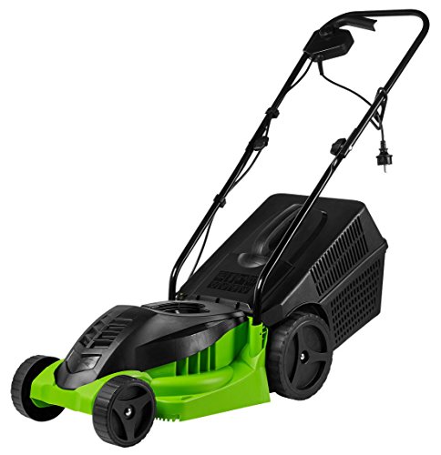 Preisvergleich Produktbild MEDION MD 16906 Elektrischer Rasenmäher, Leistung 1000 Watt, variable Schnittlänge, Kapazität Auffangbehälter 30 L, entnehmbarer Auffangbehälter mit Tragegriff, grün