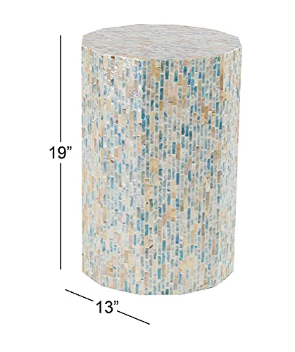 Deco 79 Contemporary Blue Accent Table