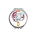 China Chinese Lantern Bridge Drawing Hand Compact Mirror Round Portable Pocket Glass