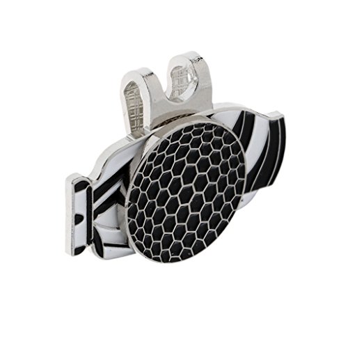 gazechimp Grampo Do Marcador Da Bola Magnética Do Golfe Da Liga 2Pc Na Viseira Do Tampão De Golfe, A