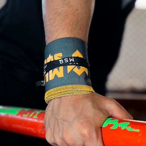Image of Wrist Wraps for Calisthenics & Weightlifting - Heavy Duty Wrist Support & Stability (Urban Grime)