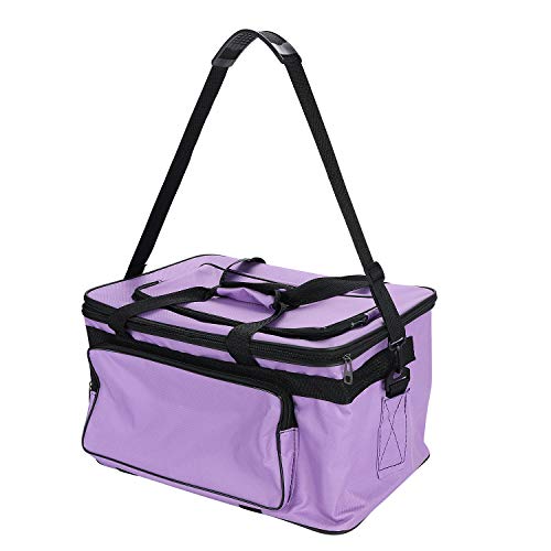 Large Art Supply Carrier Bags Waterproof Art Tool Bag Messenger Bag Artist Organizer Craft Storage Tote Bag Case Carry-All Box with Handle Shoulder Strap for Palette Paints Brushes Pen Pencil Book