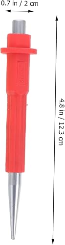 Miniatura 3 de Angoily Punzonador de clavos 3 piezas de clavadora de acero para perforar centro de impacto, herramienta de perforación central, herramienta de