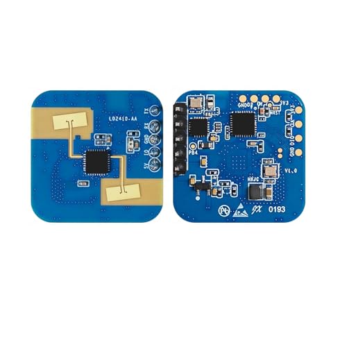Paradisetronic.com LD2410-AA Capteur de présence mmWave 24 GHz, module radar de présence humaine, portée jusqu'à 9 m, UART, GPIO et Bluetooth, détection de présence pour Smart Home, contrôle de la – vue 2