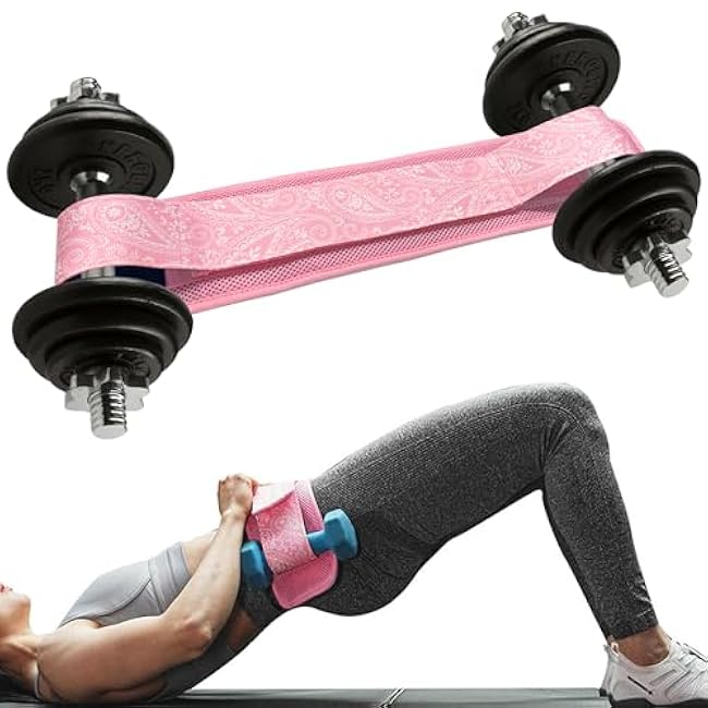 Hip Thrust Belt ¨C Heavy Duty & Secure Glute Trainer with Non-Slip Rubber Extra Padding for Dumbbells, Kettlebells & Plates ¨C Ideal for Gym, Home, & On-the-Go Workouts