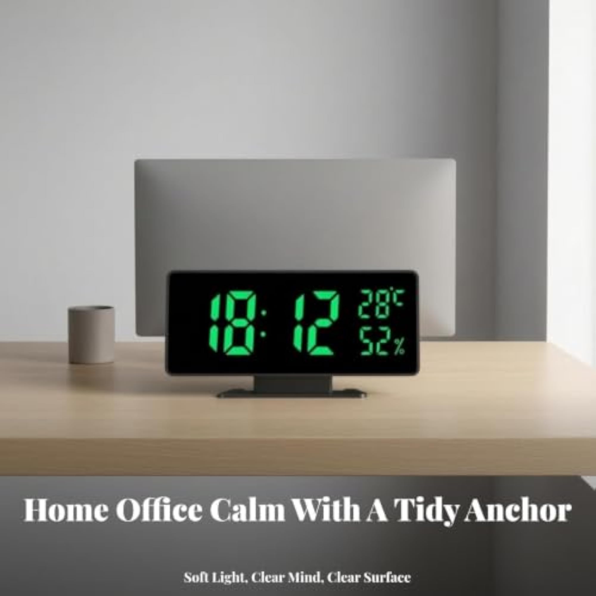 Sleek LED Digital Desk Clock, Modern Style