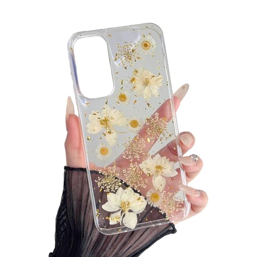 Coque Samsung Galaxy A25 5G transparente souple silicone floral