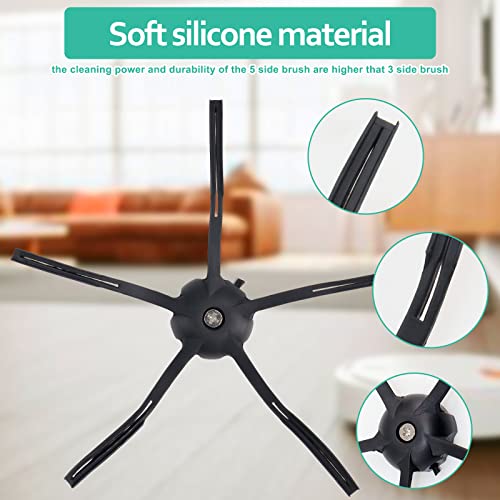 Chuancheng Xiaomi Roborock S5 Max S6 Pure S6 MaxV Rulo Fırçalar için 9'lu Paket Yedek HEPA Filtre Paspas Bezi Aksesuarı (Beyaz)