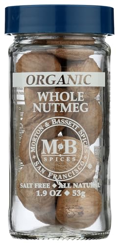 Morton & Bassett Organic Whole Nutmeg, 1.9 Oz