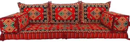 Vista 2 de mysticalanatolia Sofá árabe Majlis para sala de estar, sofás de colchón árabe, Diwan oriental marroquí, muebles seccionales, cojines de banco, sofá