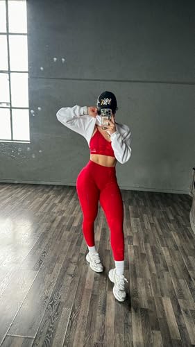 Image of AUROLA Serpent Snake Seamless Scrunch Workout Leggings for Women,Girls Squat Proof Ribbed Thick Active Gym Pants