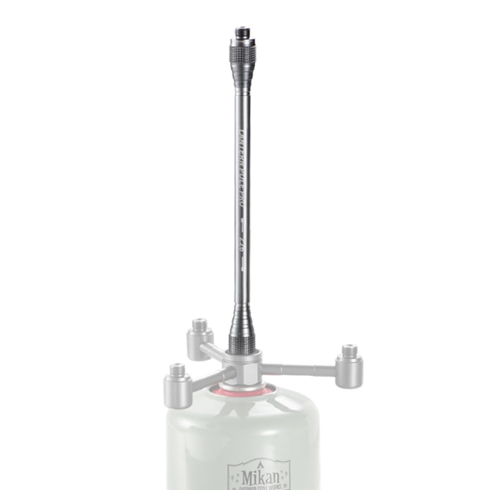 Camping Gas Lantern Extension Tube - Aluminum Alloy Converter For Butane Lamps