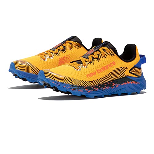 New Balance FuelCell Summit Unknown v4 Traillaufschuhe - SS24, Orange mit hellem Lapislazuli, 44.5 EU