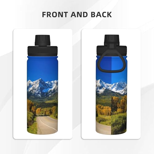 Botella de agua aislada de acero inoxidable duradera 18 onzas 4