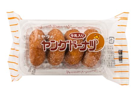 Amazon.co.jp: 宮田製菓 ヤングドーナツ 4個入り ×20個セット : 食品