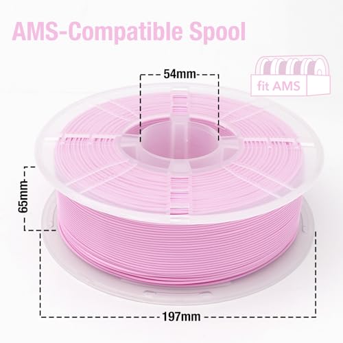 Image of YXPOLYER PLA Filament PLA Plus Food-Grade 1kg 1.75mm, Food Safe AMS-Compatible 3D Printing Filament Odor-Free for Home Use 3D Printer, Sakura Pink