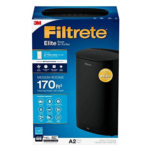 Filtrete Room Air Purifiers 3-Speed 170-sq ft True HEPA Air Purifier Energy Star