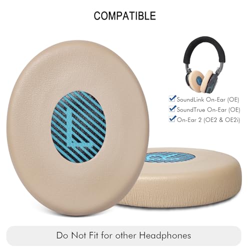 Image of Ear Pads Replacement for Bose On-Ear 2 Headphones, Ear Cushion for Bose OE2 | OE2i / SoundTrue On-Ear /SoundLink On-Ear Headset, Durable & Longer Lasting (Khaki)