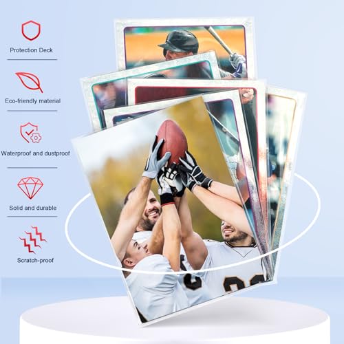 500 Counts Card Sleeves for Trading Cards, Soft Penny Card Sleeves Clear Plastic Card Protectors Fit for Baseball Card, Sports Cards, MTG Game Card Standard Cards by Homthy - Image 3