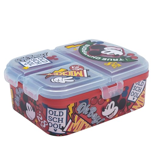Fiambrera infantil múltiple XL con 4 compartimentos de Mickey